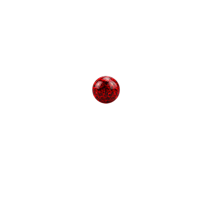 14g 5mm Light Siam Ferido Externally Threaded Ball 5mm / Light Siam / Acrylic