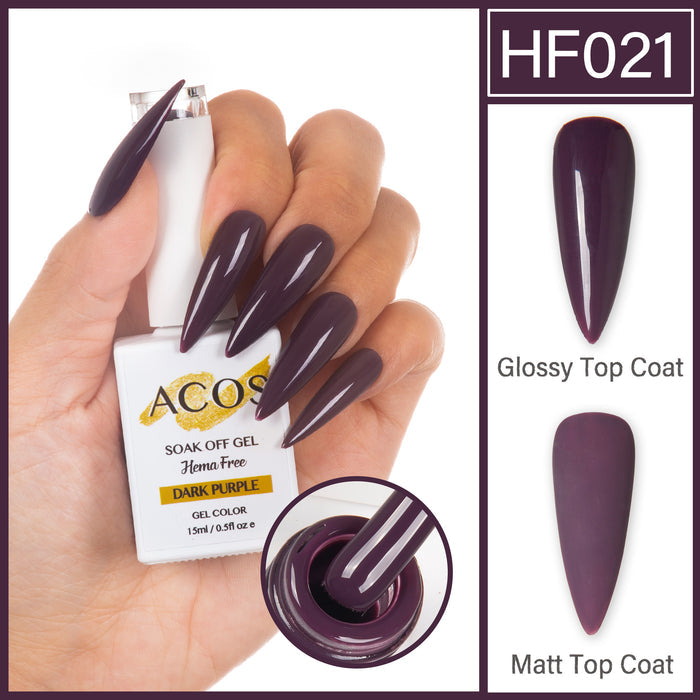 ACOS Hema Free Gel Colour DARK PURPLE (021) - Lashmer