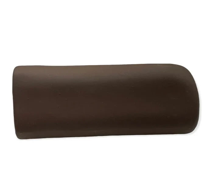 Aquarium Cave Triangle Shape — dark brown ceramic cave with matte finish