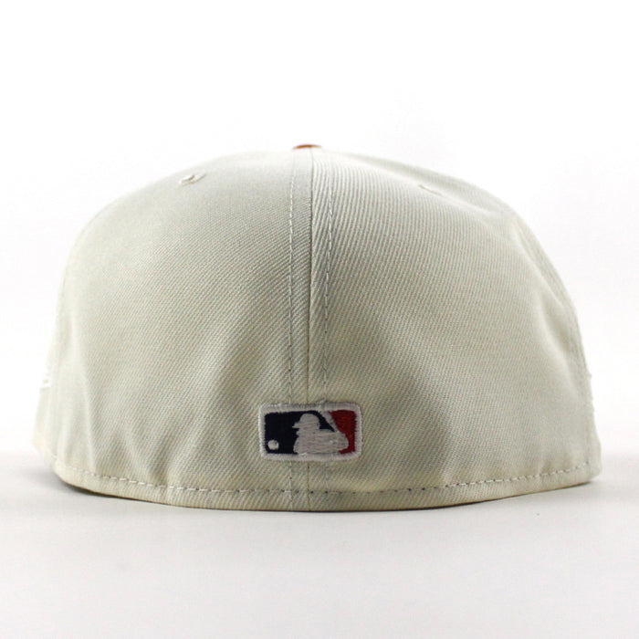Atlanta Braves BLOOPER Spring Training Patch New Era 59Fifty Fitted Hat (Chrome White Navy Gray Under Brim)
