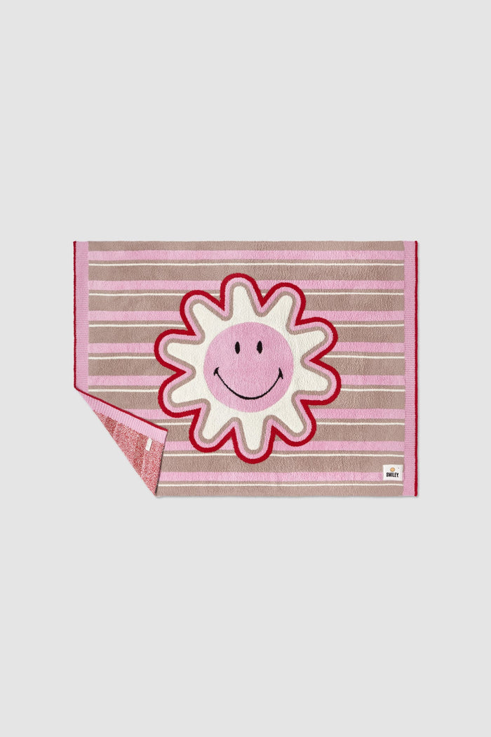 Barefoot Dreams CozyChic® Smiley® Stripe Blanket