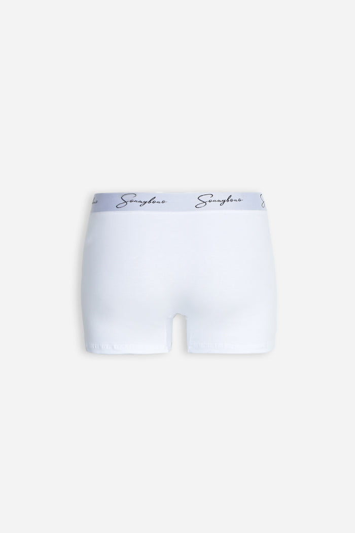 BOXER CON ELASTICO A CONTRASTO BIANCO