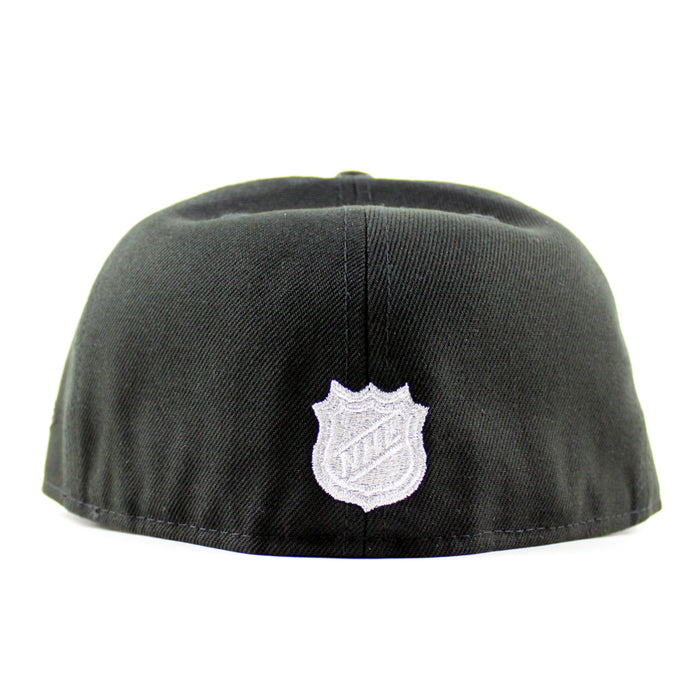 Calgary Flames 40 Years Patch New Era 59Fifty Fitted Hat (Black Gray Under Brim)