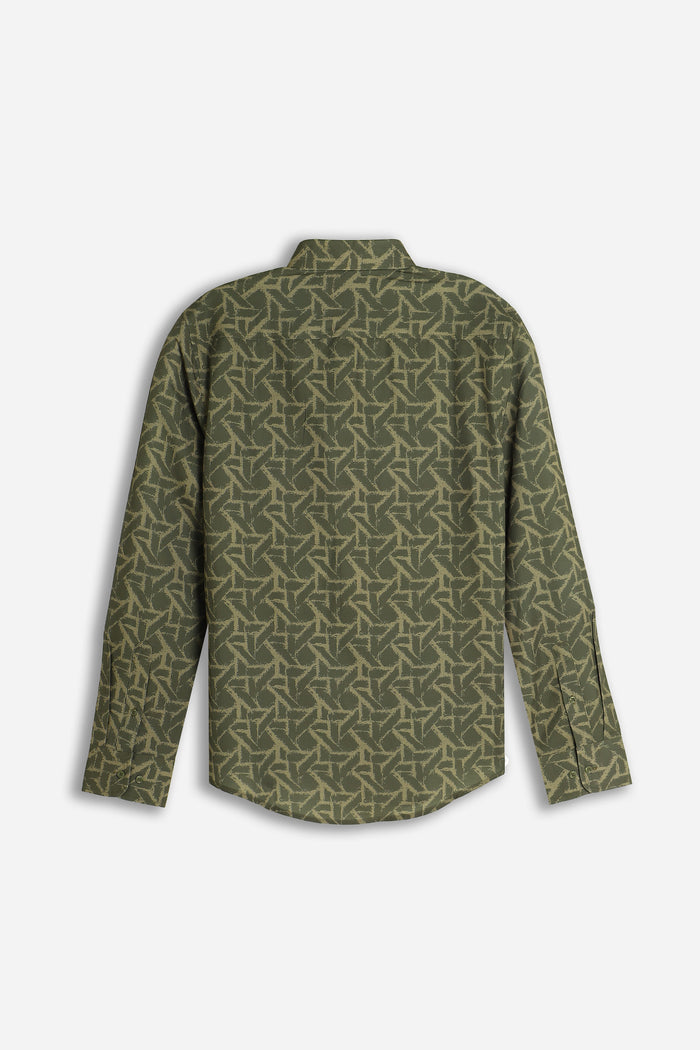 CAMICIA STRETCH FANTASIA F V.MILITARE