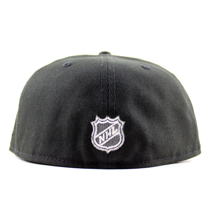 Chicago Blackhawks Black Hawks Logo New Era 59Fifty Fitted Hat (Black Gray Under brim)