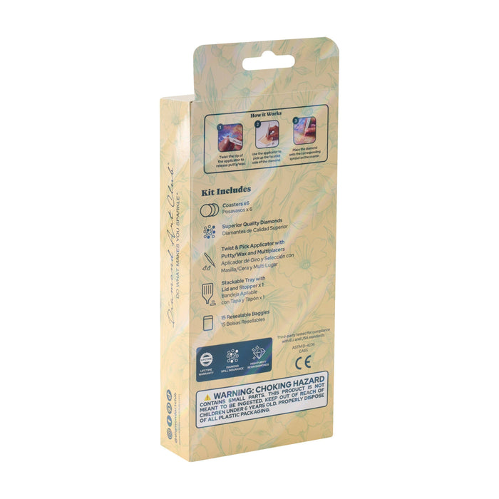 Coasters - Spring Blossom - Diamond Art Club DIY Kit