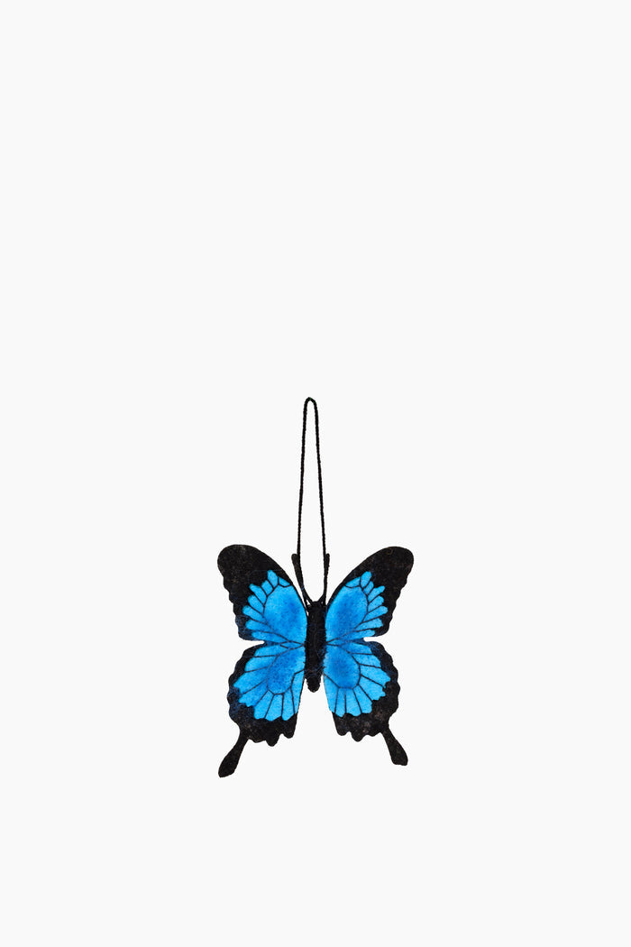 Felt Blue Butterfly Ornament