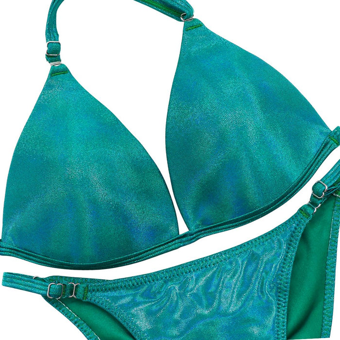 Hologram Electric Green Fit Model Suit