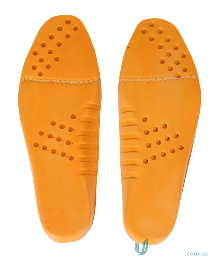 Orange Inner Sole Foot Bed with ventilation holes perfect for work uniforms and workwear