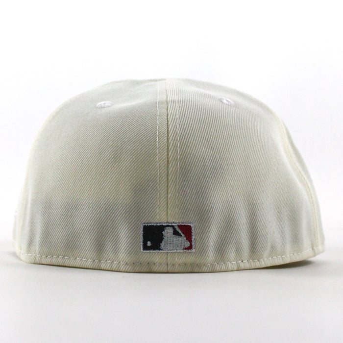 Kansas City Royals 25 Years New Era 59Fifty Fitted Hat (Chrome White Royal Blue Gray Under Brim)