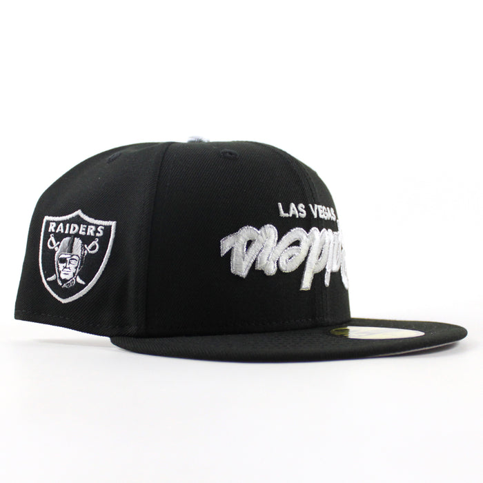 Las Vegas Raiders Pirate Patch New Era 59Fifty Fitted Hat (Black Gray Under Brim)