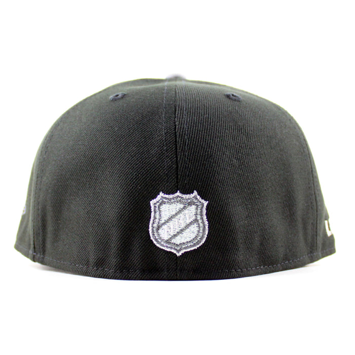 Los Angeles Kings Skull Mask 8 Bit Patch New Era 59Fifty Fitted Hat (Black Gray Under brim)