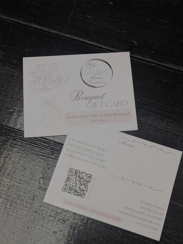 Market Bouquet Gift Certificate 2026