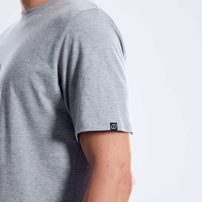 Men's Sketched Blocks Essential Tee - Grey