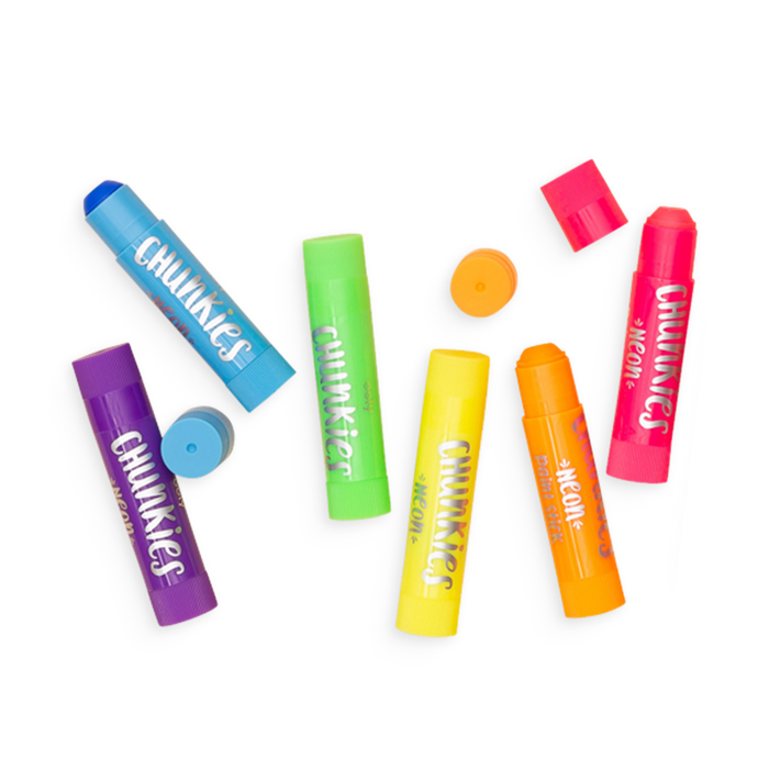 Ooly Chunkies Paint Sticks Neon 6 Pk