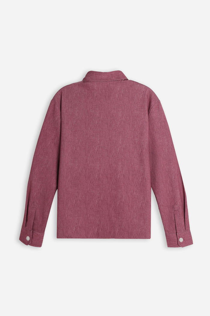 OVERSHIRT IN PUNTO MILANO ROSSO
