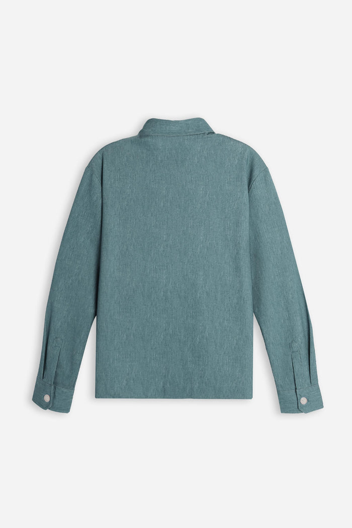 OVERSHIRT IN PUNTO MILANO VERDE