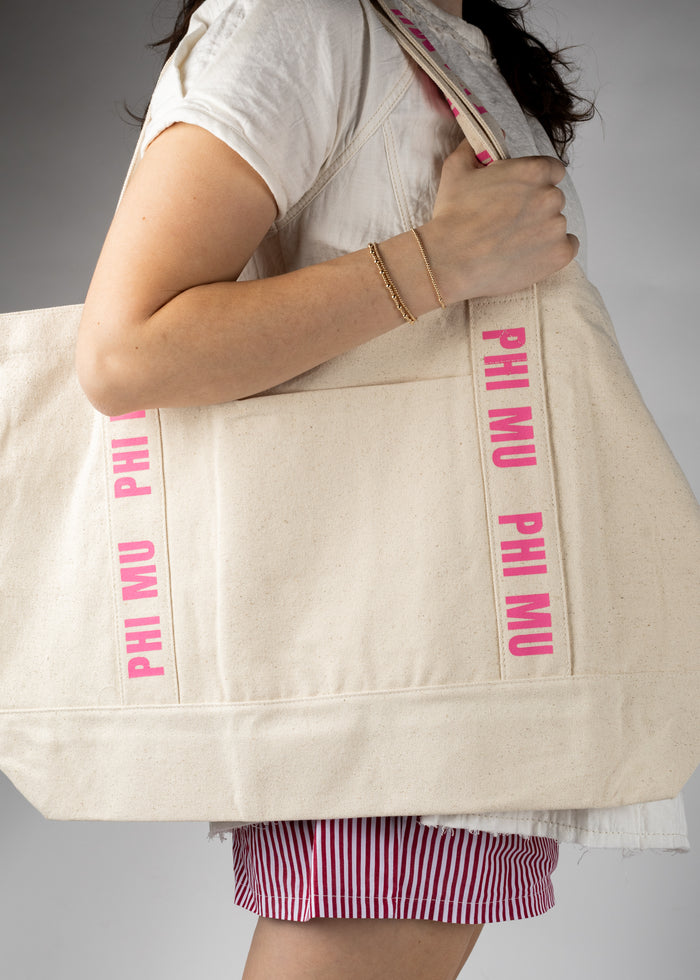 Phi Mu Spring Tote Bag