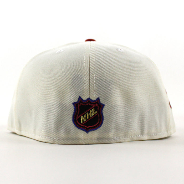 Philadelphia Flyers 35 Years New Era 59Fifty Fitted Hat (Chrome White Black Gray Under Brim)