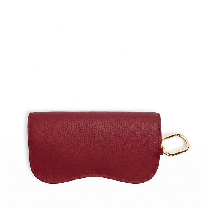 Portable Sunglass Case Garnet Red