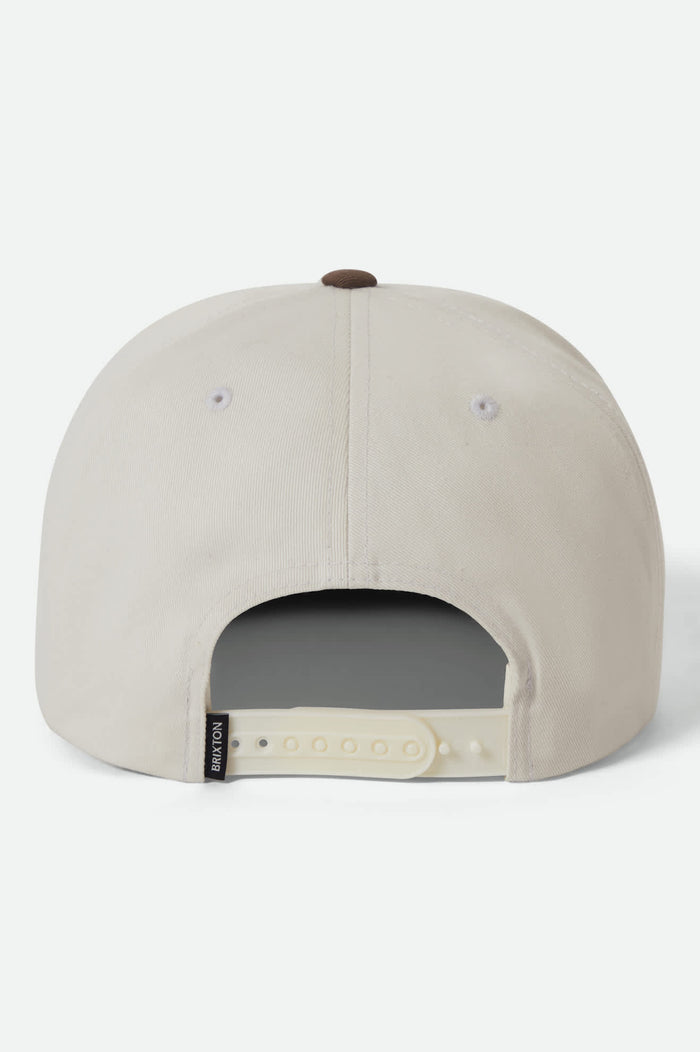 Unisex Rhett Snapback in the color Off White/Pinecone Brown - Additional Laydown image