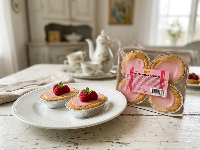 Sanjo HallonMazariner 2 × 220g (2 × 7.76 oz) – Authentic Swedish Raspberry Almond Pastries