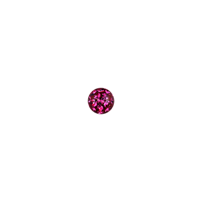 14g 5mm Fuchsia Ferido Externally Threaded Ball 5mm / Fuchsia / Acrylic