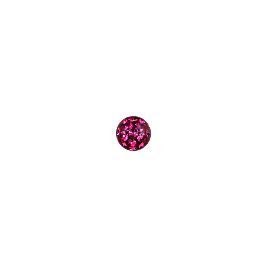 14g 5mm Fuchsia Ferido Externally Threaded Ball 5mm / Fuchsia / Acrylic