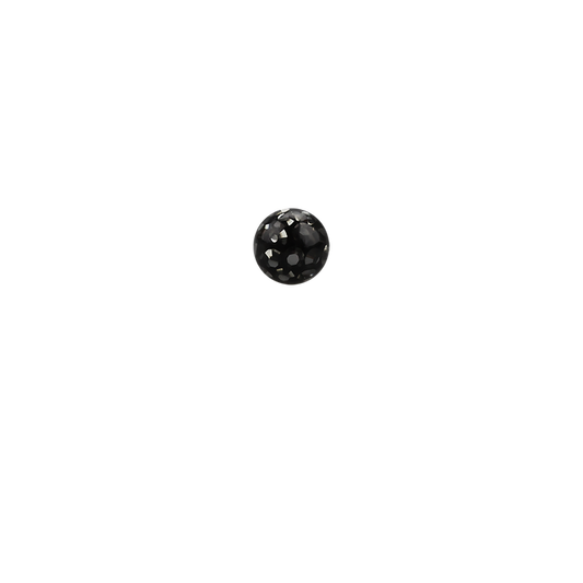 14g 5mm Jet Ferido Externally Threaded Ball 5mm / Jet / Acrylic