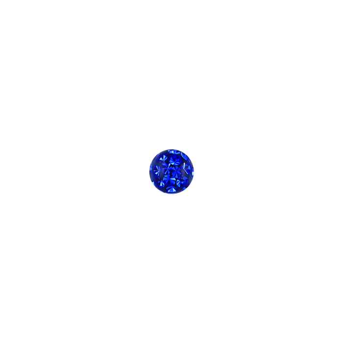 14g 5mm Sapphire Ferido Externally Threaded Ball 5mm / Sapphire / Acrylic