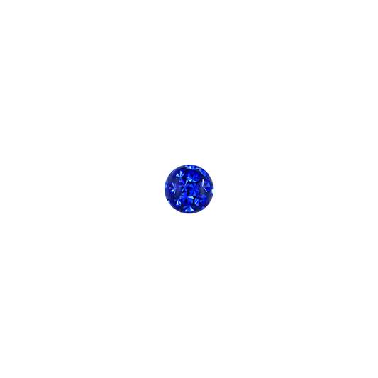 14g 5mm Sapphire Ferido Externally Threaded Ball 5mm / Sapphire / Acrylic
