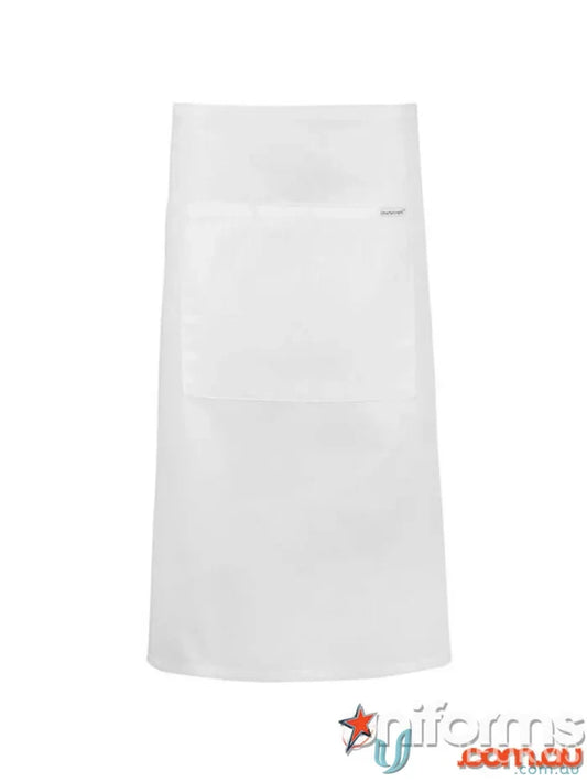 WorkCraft CA011 3QTR Length Apron with Pocket in Black front product image