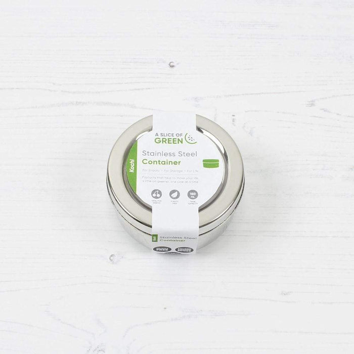 A Slice of Green A Slice of Green Stainless Steel Mini Round Food Container - Kochi &Keep
