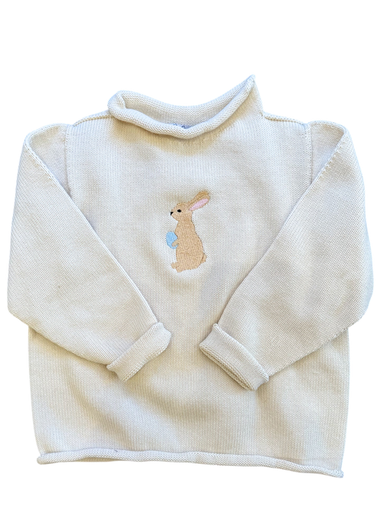 A Soft Idea Easter Bunny Sweater in Natural