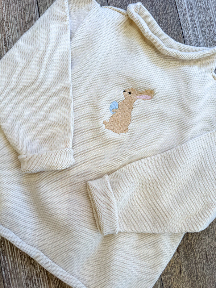 A Soft Idea Easter Bunny Sweater in Natural