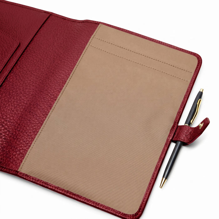 A5 Snap Spiral Journal Garnet Red