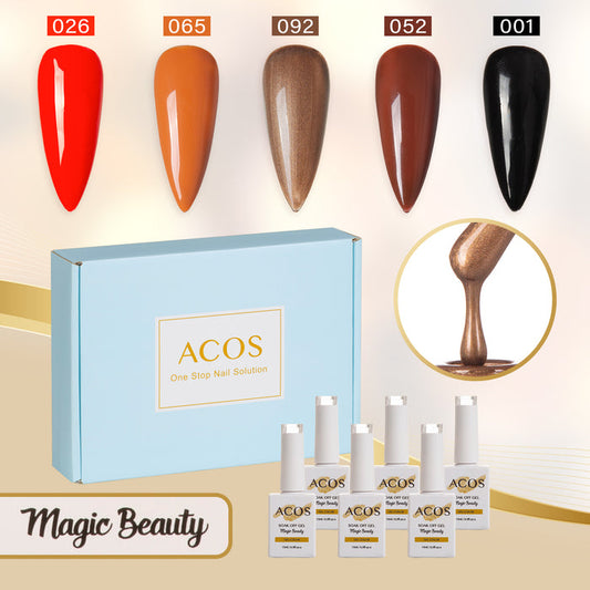 ACOS Gel Polish 5pcs Set (Glaze it up ) - Lashmer