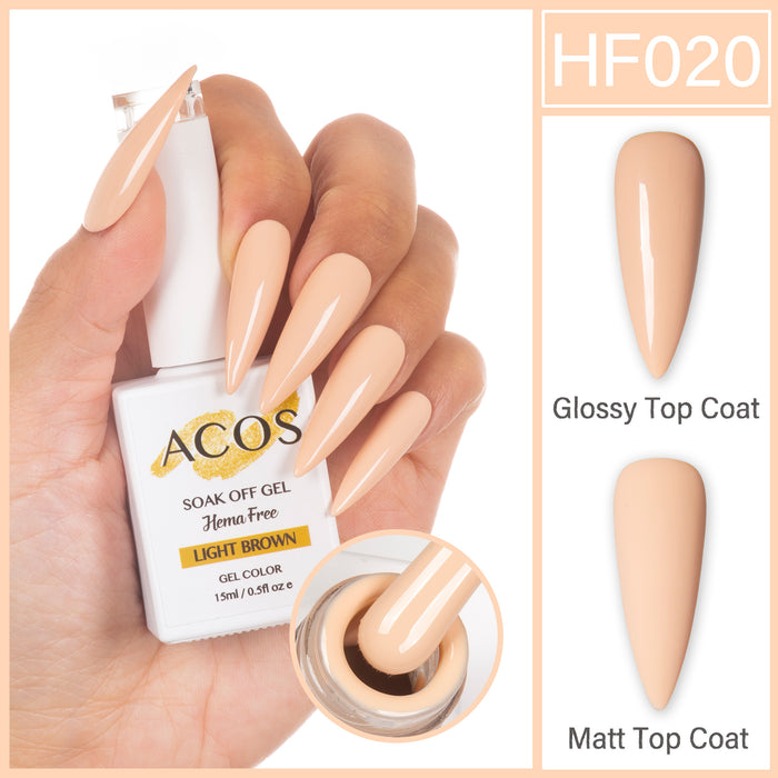 ACOS Hema Free Gel Colour LIGHT BROWN (020) - Lashmer