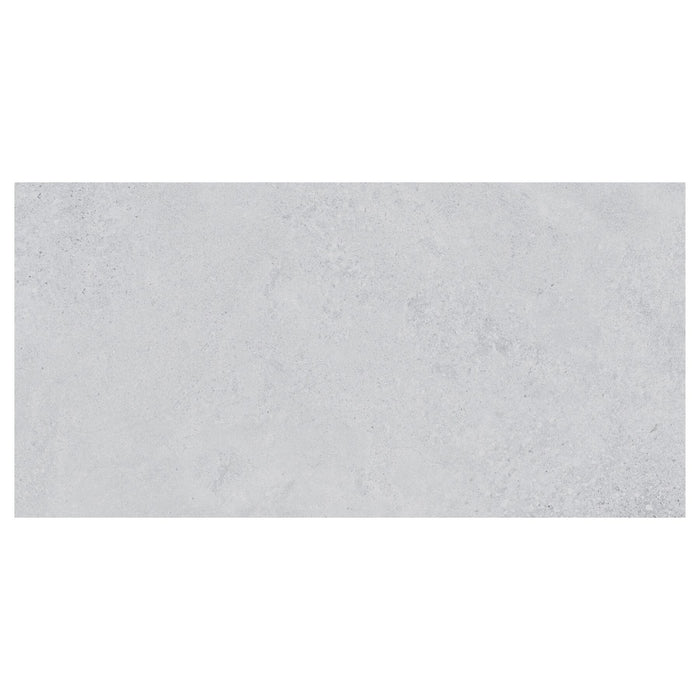 Rectangular gray tile with a subtle pattern on a white background