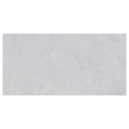 Rectangular gray tile with a subtle pattern on a white background