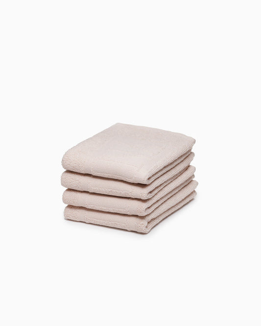 Agnes Face Cloth Set of Four - Clay