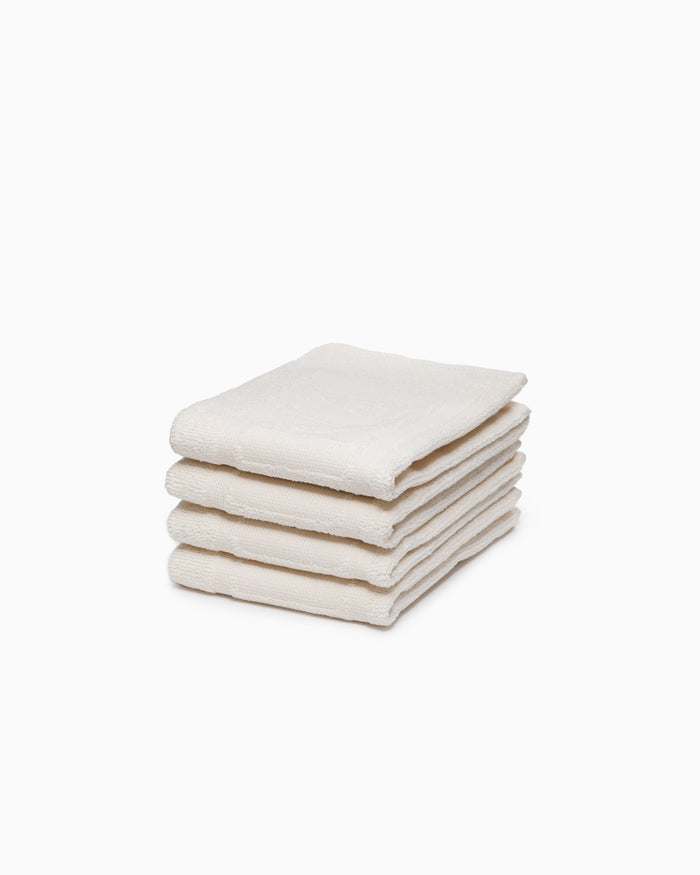 Agnes Face Cloth Set of Four - Ivory