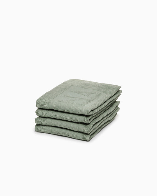 Agnes Face Cloth Set of Four - Sage