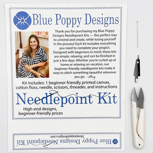 Alpha Delta Pi 4x4 Needlepoint Kit