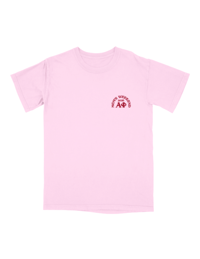 Alpha Phi University of Arkansas Mom's Weekend 2026 T-Shirt