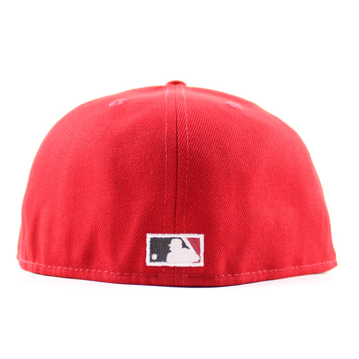 Anaheim Angels 1961 Angels Baseball New Era 59Fifty Fitted Hat (Scarlet Red Gray Under Brim)