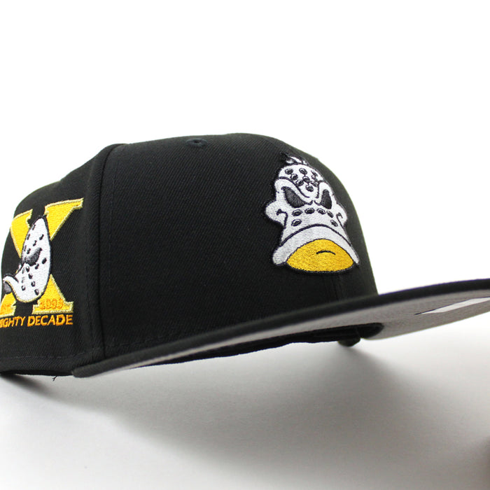 Anaheim Ducks A Mighty Decade 1993 New Era 59Fifty Fitted Hat (Black Gray Under brim)