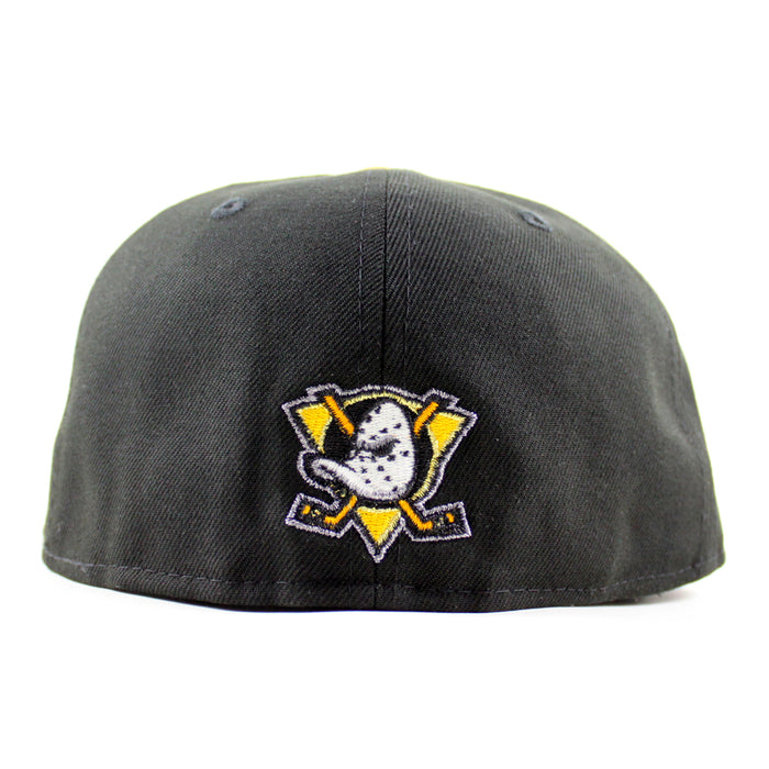 Anaheim Ducks A Mighty Decade 1993 New Era 59Fifty Fitted Hat (Black Gray Under brim)