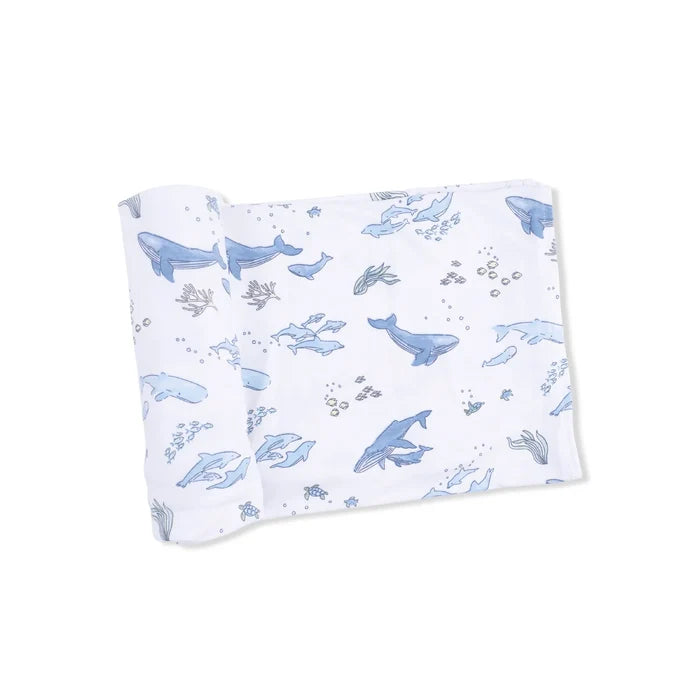 Watercolor Blue Whales