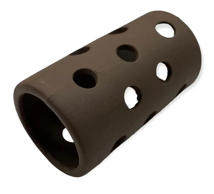 Aquarium Shrimp Cave Round — brown perforated shrimp hide